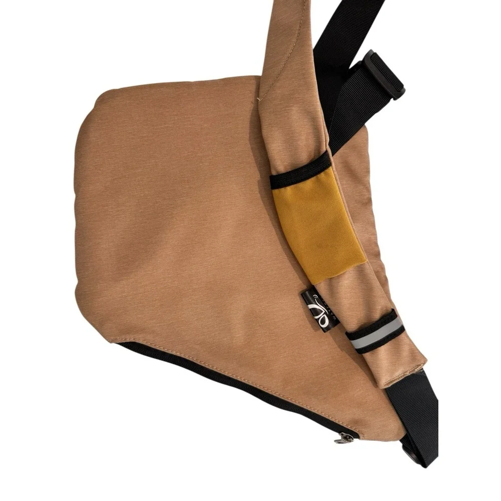 WATERFLY Crossbody Sling‎ Bag Tan Travel Anti Theft Style Multi Pocket NWT